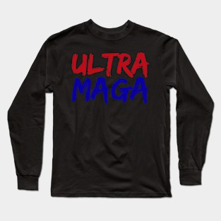 Red and Blue Proud Ultra Maga Long Sleeve T-Shirt